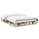 Bed Frame without Mattress Sonoma Oak 140x200 cm 3280477