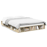 Bed Frame without Mattress Sonoma Oak 140x200 cm 3280477