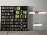 16-Compartment Media Shelf - Black T3398P344743
