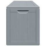 Garden Storage Box 270L Grey PP Wood Look 151235