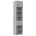 Slim Storage Cabinet Grey Sonoma 50x42.5x225 cm Engineered Wood 3281313