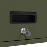 Wall Cabinet for Garage with Gas-lift Door Olive green 883275