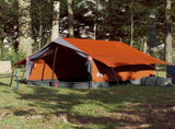 Camping Tent 2-Person Grey and Orange Waterproof 94361
