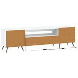 LED TV Cabinet White Engineered Wood 897565