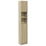 Bathroom Cabinet Sonoma Oak 32x25.5x190 cm Engineered Wood 849606