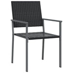 ZNTS 7 Piece Garden Dining Set Poly Rattan and Steel 3187012