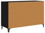 Sideboard Black oak 34 x 90 x 80 cm Engineered wood 880682