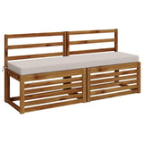 2-Piece Bench Cushions SOEST 2 pcs 100% Polyester White 949899