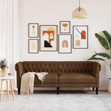 Sofa Brown 201.5 x 74.5 x 74.5 cm Polyester 42013012