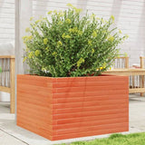 Garden Planter Wax Brown 70x70x45.5 cm Solid Wood Pine 847255