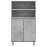 Highboard Concrete Grey 60x36x110 cm Engineered Wood 831488