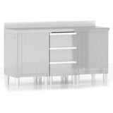 Commercial Kitchen Cabinets 3 pcs Stainless Steel 3083720