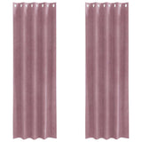 Blackout Curtains 2 pcs Dark Pink 140 x 245 cm Velvet 4107241