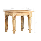 Side Table 43x43x40 cm Solid Mango Wood 282865
