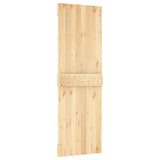 Sliding Door with Hardware Set 70x210 cm Solid Wood Pine 3203008