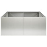 Retaining Wall 6 pcs 200 x 100 x 40 cm Stainless Steel Silver 3449230