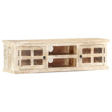TV Cabinet 130x30x36 cm Solid Mango Wood 285899