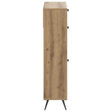 Shoe Cabinet BREDA 78 x 24 x 103 cm Engineered Wood Artisan Oak 897544