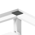 Washing Machine Pedestal with Pull-Out Shelf White 50449