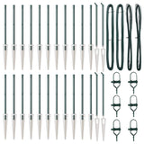 Fence Post Other 26 pcs Silver 3.2 x 3.2 x 60 cm Steel 3350163