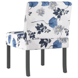 Slipper Chair Blue Flower Fabric 352461
