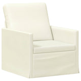 Sofa Set 2 pcs Cream Corduroy Fabric 3433250