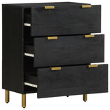 Sideboard Black 60x33x75 cm Engineered Wood 4017651