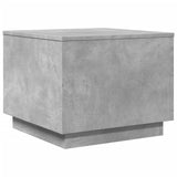 Coffee Table with LED Lights Concrete Grey 50x50x40 cm 839871
