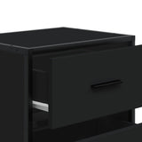 Bedside Cabinets 2 pcs Black 40x31x50 cm Engineered Wood 848675
