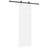 Sliding Door Manual White and black 78 x 232 cm 3333503