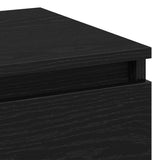 Bedside Cabinet Black Oak 45 x 35 x 44 cm Engineered Wood 863439