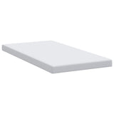 Mattress Topper White 100 x 200 x 10 cm Jaquard Fabric 4106246