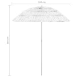 Hawaii Beach Parasol White 180 cm 314700