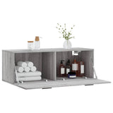 Wall Cabinet Grey Sonoma 100x36.5x35 cm Engineered Wood 830154