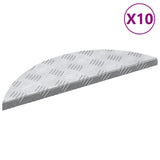ZNTS Aluminum Stair Treads 10 pcs Anti-Slip 60x18 cm 4104230