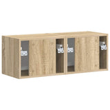 TV Wall Cabinet 2 pcs Sonoma 39 x 31 x 29.5 cm Engineered Wood 892174