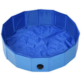 Foldable Dog Swimming Pool Blue 80x20 cm PVC 170825