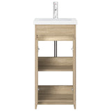 Bathroom Vanity with Sink Sonoma Oak 42 x 40 x 84.5 cm 890770