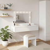 Dressing Table White 100 x 40 x 70 cm Engineered Wood 865235