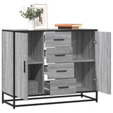 Sideboard Grey Sonoma 92x35x76 cm Engineered Wood 3300828