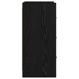 Sideboard Black Oak 75 x 33 x 80 cm Engineered Wood 8011100