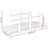 Garden Bridge with Railings 150x67x56cm Solid Wood Spruce 363355