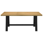 ZNTS Dining Table NOAIN A-Shaped Legs 180x90x75 cm Solid Wood Pine 4100045