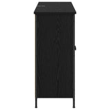 Sideboard Black Oak 100 x 33 x 75 cm Engineered Wood 882827