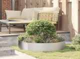 Planter Ring Silver 80 x 80 x 20 cm Stainless Steel 873628