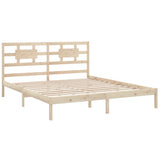 Bed Frame without Mattress 200x200 cm Solid Wood 3105685