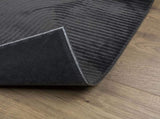 Rug IZA Short Pile Scandinavian Look Anthracite 80x150 cm 375426