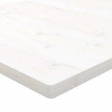 Table Top White 80x80x2.5 cm Solid Wood Pine Square 824391