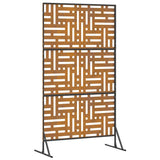 Privacy Screen Grey 100 x 50 x 180 cm Weathering Steel 868555