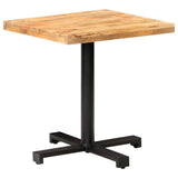 Bistro Table Square 70x70x75 cm Rough Mango Wood 320266